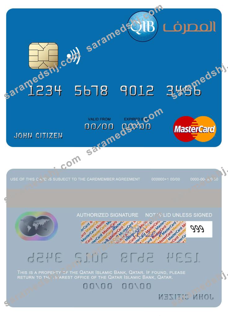 Qatar Islamic Bank mastercard